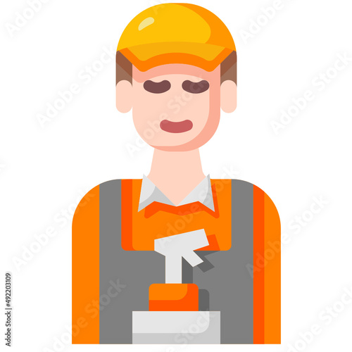 man flat icon