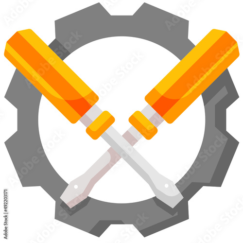 screwdriver flat icon