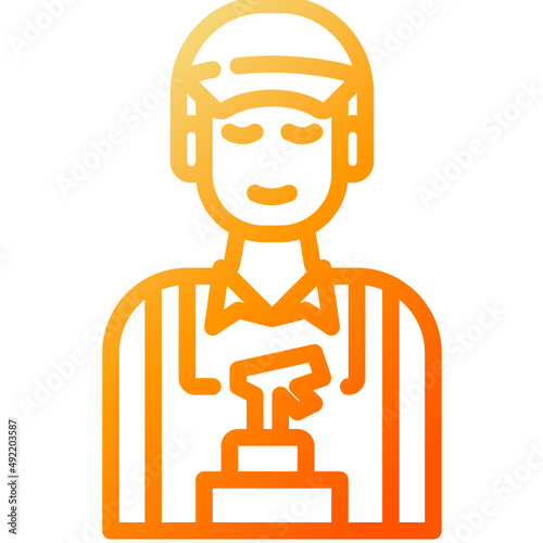 man gradient icon