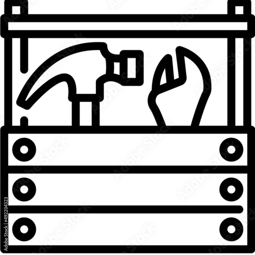 toolkit line icon
