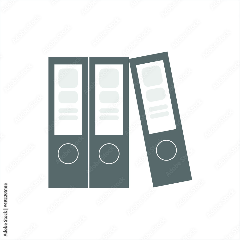 large folders with documents, web icon. vector design large folders with documents, web icon. vector design
