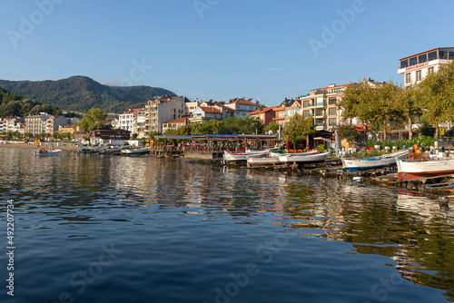 amasra/turkey. 12september 2020.beautiful resort town and tourist destination on the sea beach 