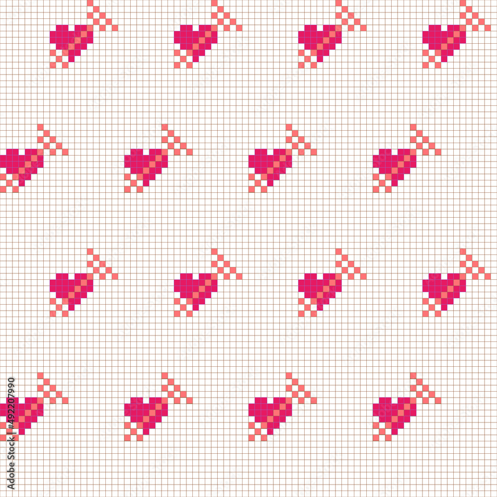 seamless pattern with hearts seamless pattern with hearts