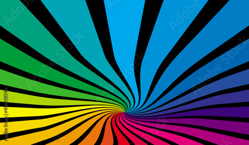 Colorful rainbow design vector illustration. Bright color design background. Trendy rainbow art