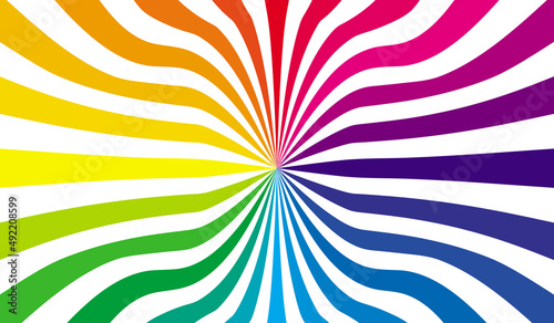 Colorful rainbow design vector illustration. Bright color design background. Trendy rainbow art