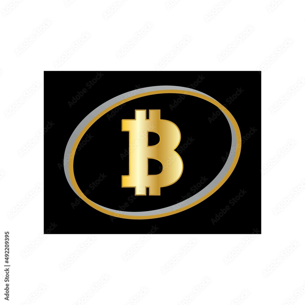 bitcoin crypto B letter logo symbol template design illustration vector bitcoin crypto B letter logo symbol template design illustration vector