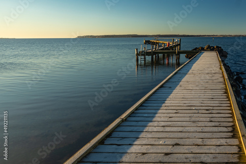 Alro beach, Denmark - Here the bathing bridge on the southern part