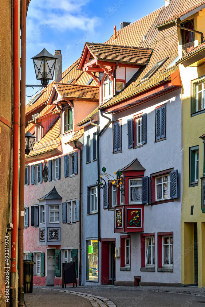 Obraz premium Rottweil, Altstadtszene