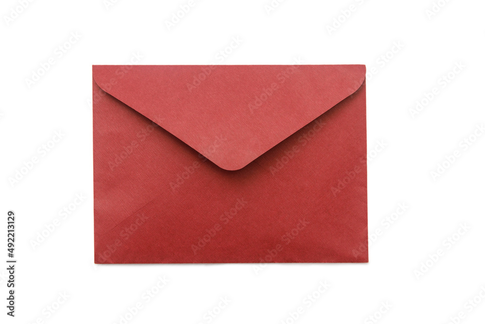 Red envelope isolated on white background Red envelope isolated on white background