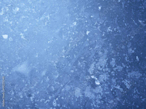 Ice texture. Blue winter background