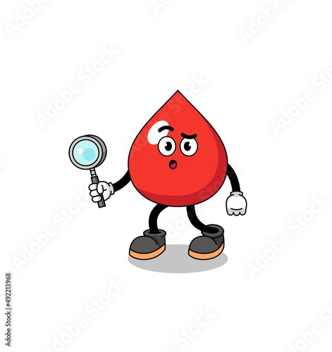 Mascot of blood searching