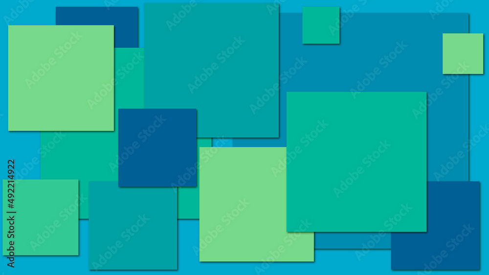 paper illustration; abstract 3d illustration; 3d wallpaper with squares; abstraction with cubes;