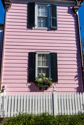 Pre Colonial Architecture in The Historic District, Charleston, South Carolina, USA