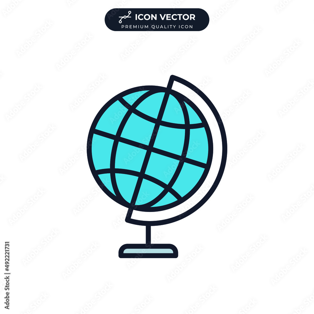 geography globe icon symbol template for graphic and web design collection logo vector illustration geography globe icon symbol template for graphic and web design collection logo vector illustration