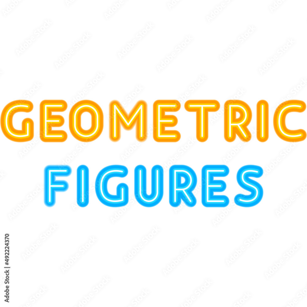 Geometric Figures Neon