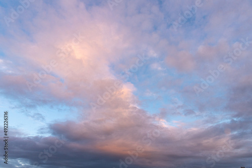 blue sky with cloud closeup in deuchland © woloha79