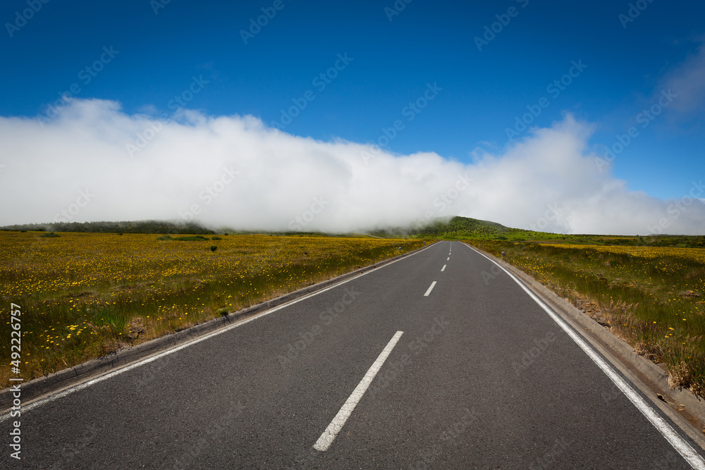 road to the sky countryside, Portugal Maderia road to the sky countryside, Portugal Maderia