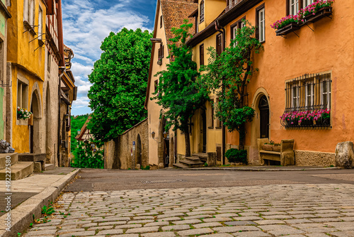 Rothenburg ob der Tauber  old medieval town in Germany near Nuremberg