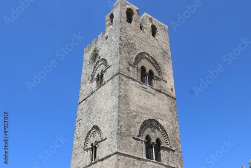 Fototapeta Naklejka Na Ścianę i Meble -  Il Campanile del borgo di Erice