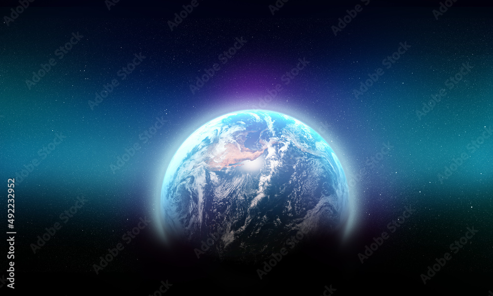 Obraz premium Shot of planet earth showing north america - ALL design on this image is created from scratch by Yuri Arcurs team of professionals for this particular photo shoot