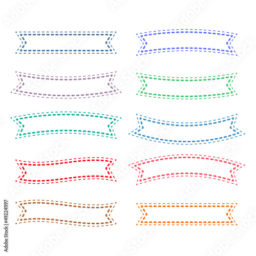 dot style ribbons set in many colors