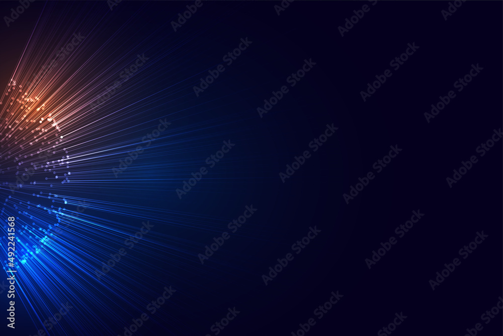 Obraz premium digital sphere with rays burst explosion