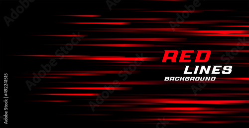 red fast motion lines background
