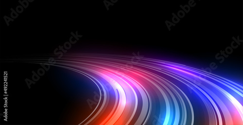 city light speed trail lines motion colorful background