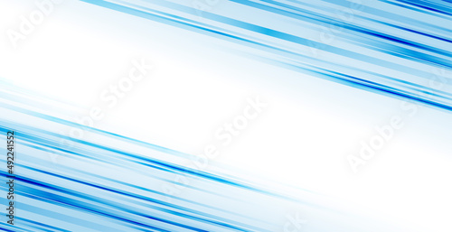 blue motion lines on white background