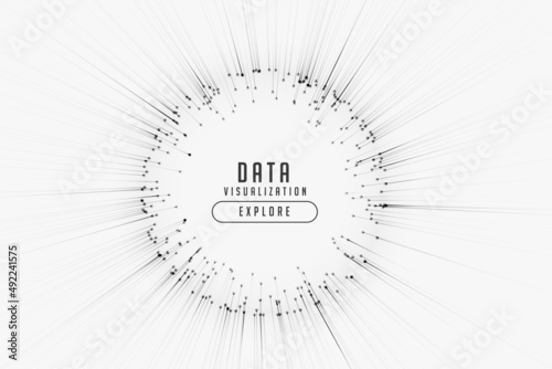 digital lines background with outburst