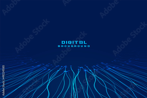 digital wire lines technology background