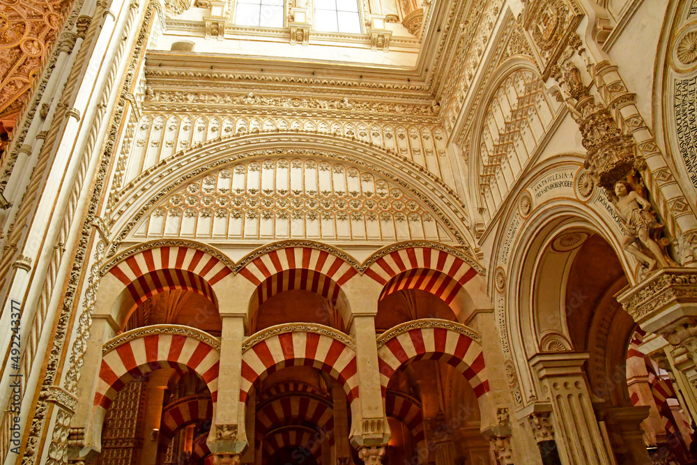 Cordoba; Spain - august 28 2019 : Mosque Cathedral