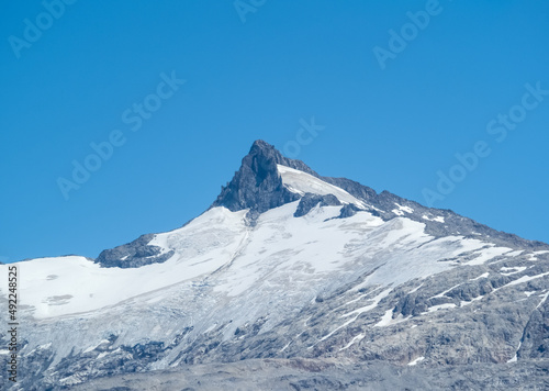 Snow capped mpountain peaks along the mythical Carretera Austral (Chile's Route 7), Patagonia, Aysen, Chile © Luis