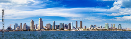 San Diego Bay in marina district photo