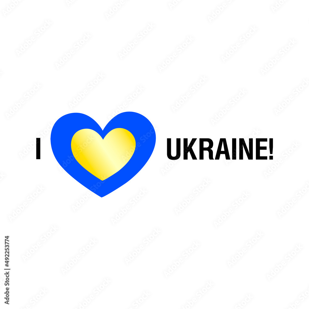 Pray for Ukraine sign. Vector isolated on white background Pray for Ukraine sign. Vector isolated on white background