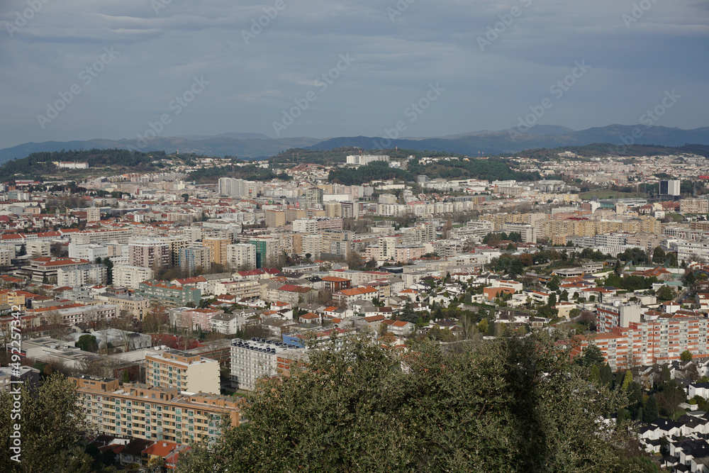 Braga city seen from the Picoto Viewpoint