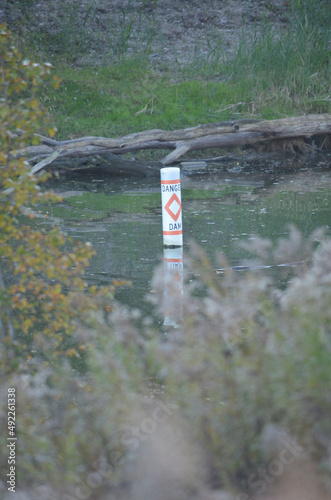 Danger Dam sign