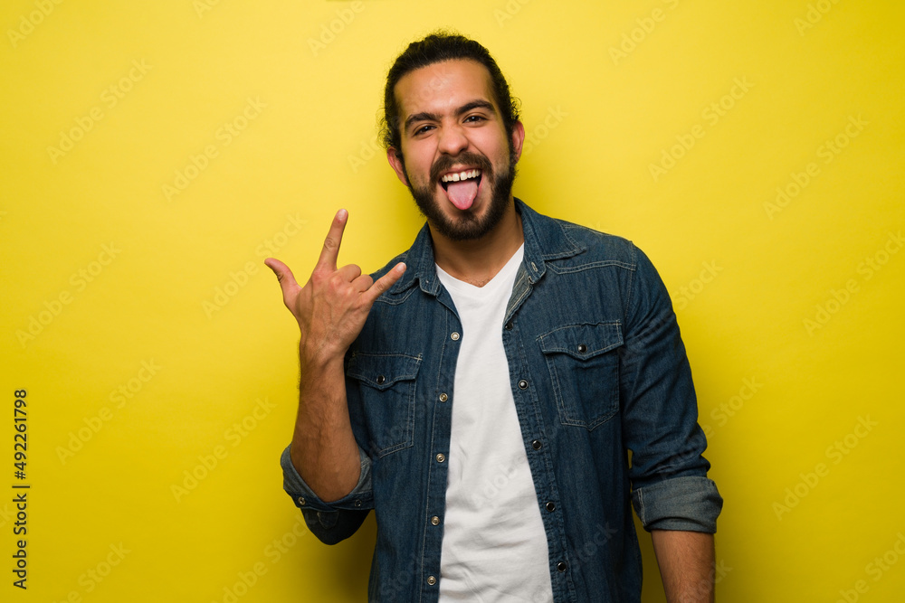 Attractive man having fun Attractive man having fun