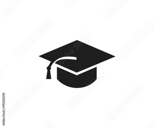 Graduation cap icon. Education cap symbol