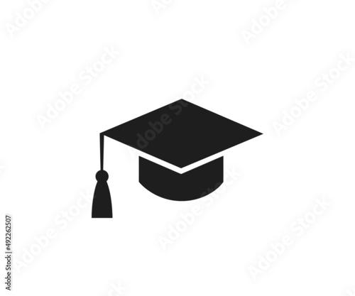 Graduation cap icon Silhouettes vector