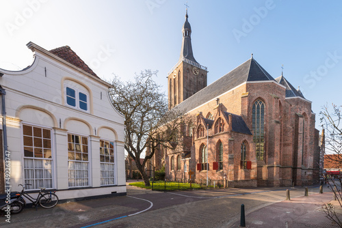 Grote of Sint-Stephanuskerk in the old Hanseatic city of Hasselt in the Netherlands. photo