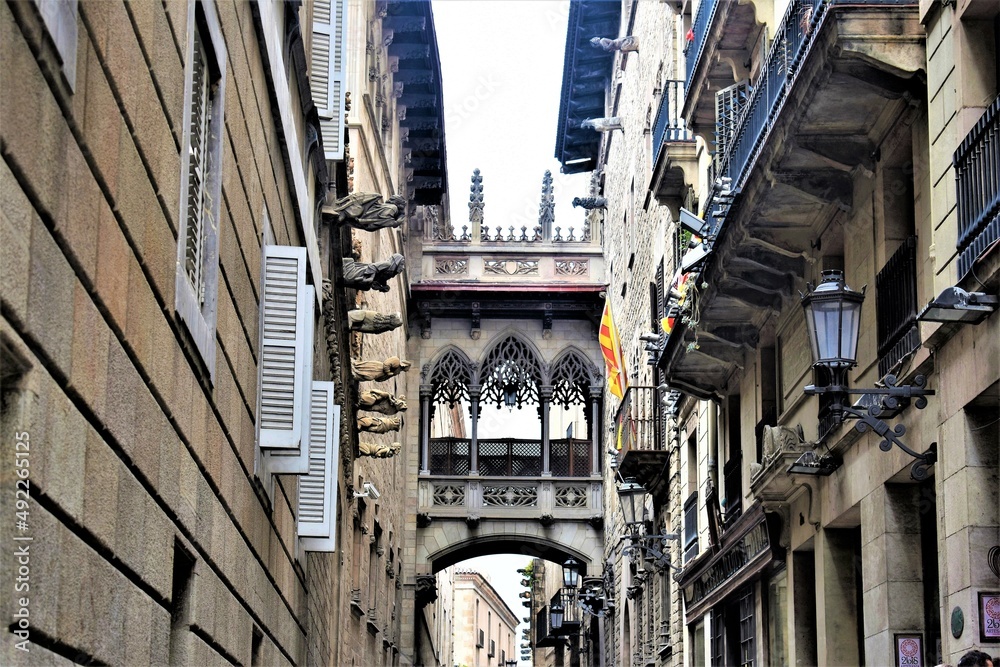 Naklejka premium Gothic Barcelona quarter