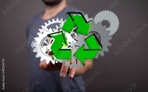 high tech eco green infinit...