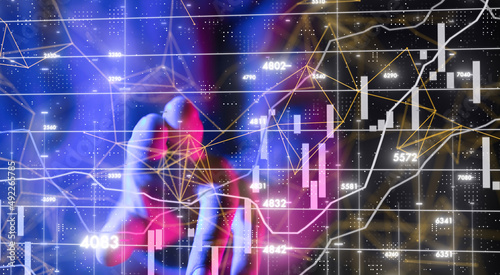 stock market graph business digital © vegefox.com