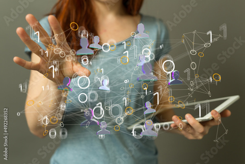 Fototapeta Naklejka Na Ścianę i Meble -  HR - Human resources management and recruitment concept