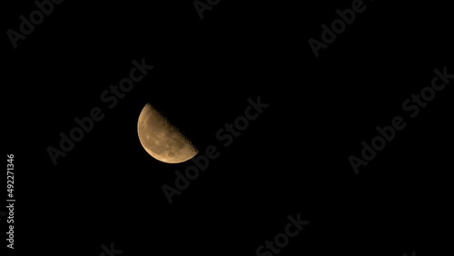 Wallpaper Mural Time lapse of moving moon at evening. Cinematic 4k time lapse. Torontodigital.ca