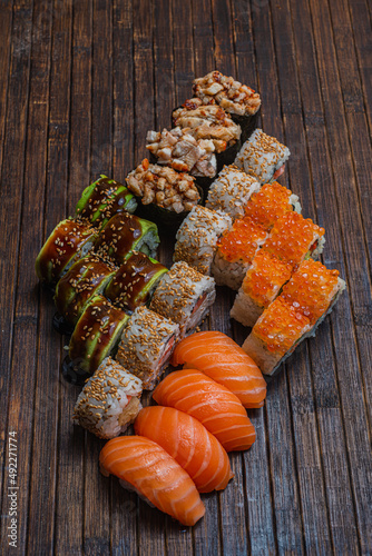 Japanese sushi fastfood- asian traditional snack