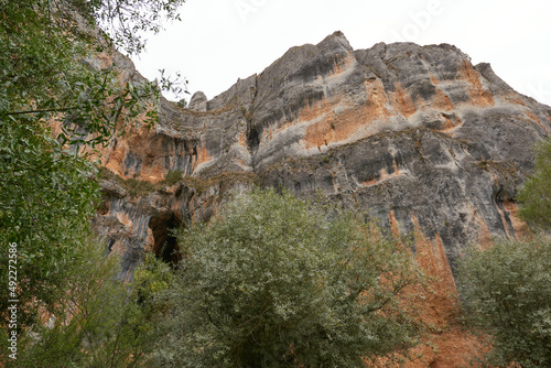 A panoramic view of the Lobos river canyon in Soria, Spain.