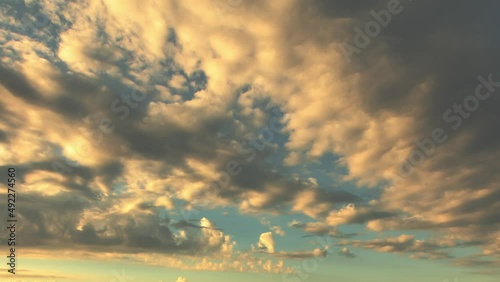 Wallpaper Mural 4K Time Lapse with 4 clouds in the sky. Moving clouds. A fabulous image. Torontodigital.ca