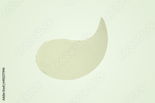 Hydrogel patches for the skin around the eyes with gold sparkles. Modern skin care products. Anti-aging treatment for dark circles and wrinkles